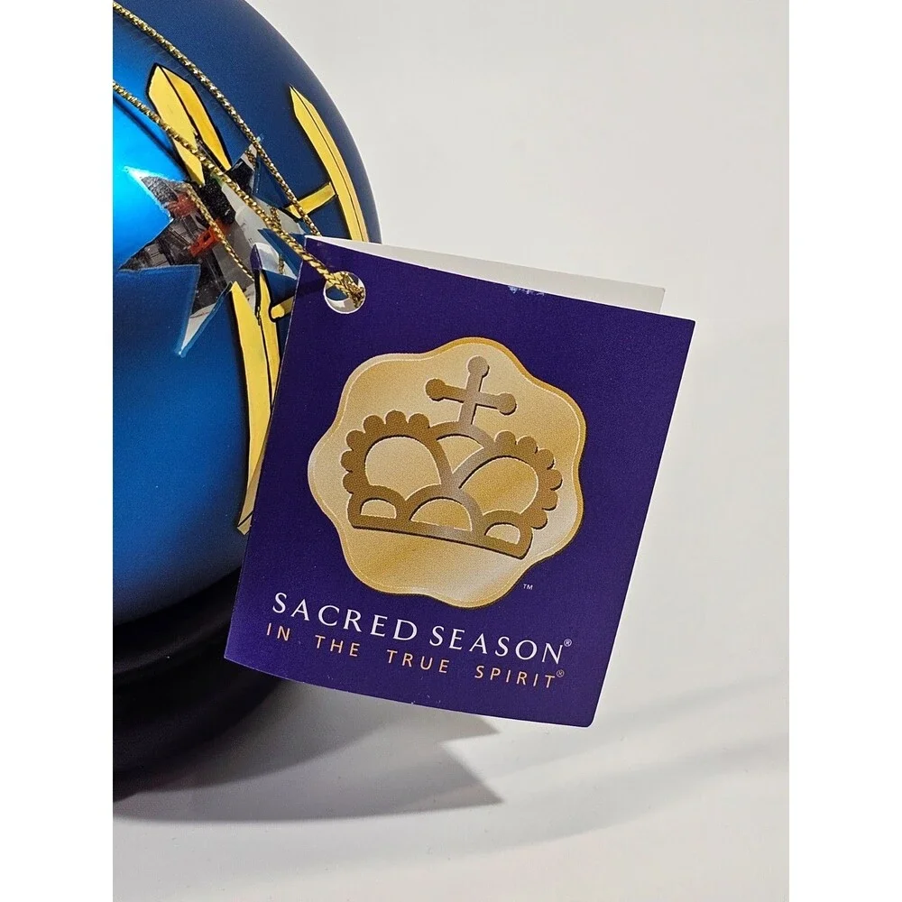 VTG 2002 Sacred Season Jacob's Ladder #32019 Blown Glass Christmas Ornament‎